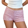 thumbnail image 3 of Afdoent Womens Shorts Women Sequin Micro Shorts Low Rise Glitter Shorts Mini Rave Outfits Booty Bottoms Trendy Comfortable Women's Shorts, 3 of 7