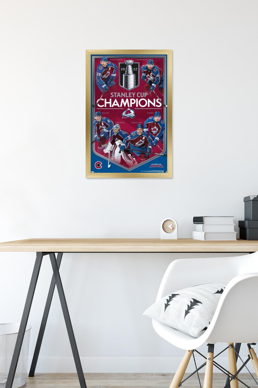 NHL Colorado Avalanche - 2022 Stanley Cup Champions Wall Poster, 14.725" x 22.375" Framed