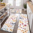 thumbnail image 2 of Pioneer Flower Floral Print Pattern Kitchen Rugs Sets Of 3,Kitchen Runner Rugs Non Skid Washable,Decorative Kitchen Floor Mats for Kitchen,Sink,Laundry,17"x30"+ 17"x47" + 17"x59", 2 of 6
