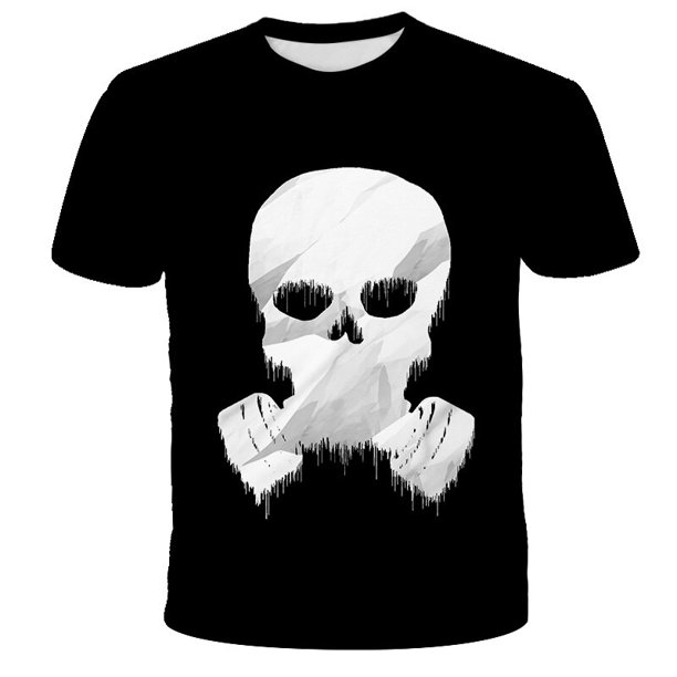 Harajuku Biochemical Mask Children's T-Shirt Kid's Short Sleeve T-Shirt Casual Anime Manga T-shirt Top Street T-shirt6T Gong Bohan LED