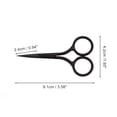 thumbnail image 2 of Unique Bargains 1 Pc Fine-edged Scissors Facial Hair Bedroom Black, 2 of 5