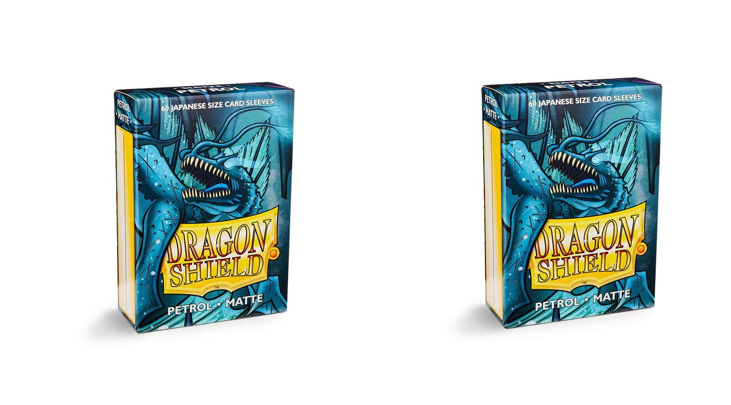 2 Packs Dragon Shield Matte Mini Japanese Petrol 60 ct Card Sleeves Value Bundle!