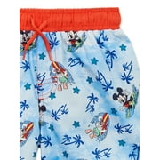 Mickey Mouse Toddler Boy Rash Guard Swim Set, 2-Piece, Sizes 12M-5T