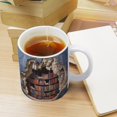thumbnail image 4 of 3D Bookshelf Mug Sublimation, 3D Book Mug Wrap 11 Oz Ceramic Coffee Mugs, Tea Cup Mug For Office And Home, Gift And Present White Mugs For Women And Men, 4 of 7