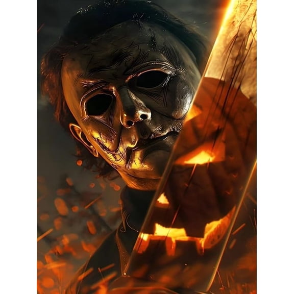 Halloween Diamond Art,5D Horror Diamond Art Kits for Adults ,DIY Full Drill Diamond Painting Kit,Home Wall Decor Diamond Painting