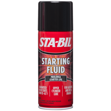 STA-BIL Starting Fluid - Prolongs Starter Life for Gasoline and Diesel Engines, 11 oz., (22004)