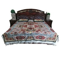 Mogul Indi Cotton Bedspreads Pillows Bohemian Decor Plus 2 Pillow Covers