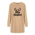 thumbnail image 4 of Pompotops Robe de Noël Décontractée Confortable à Manches Longues et Col Rond pour Femmes en Solde, 4 of 4