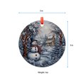 thumbnail image 5 of Christmas Ornament, Christmas Decoration, Holiday Gift,Heirloom Keepsake, Round , Gift Exchange, Gift Idea, Snowman, Holiday Keepsake, Xmas Tree Hanging Decoration, Seasonal Gift I, 5 of 5