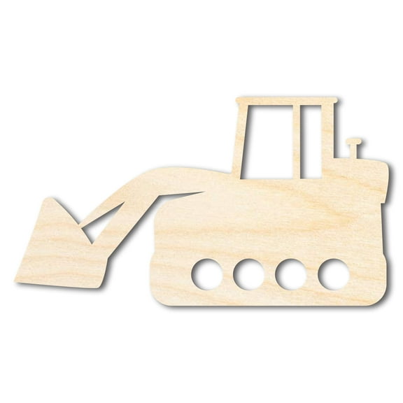 Unfinished Wood Excavator Shape | DIY Craft Cutout | up to 46" DIY 36" / 1/2"