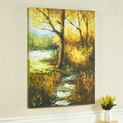 Autumn Trail Canvas Wall Art Multi Warm
