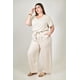 thumbnail image 5 of Conjunto de 2 pzas de lino Roman Fashion /Tallas Extras, 5652 (Arena) beige 42, 5 of 6