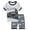 Grey, variant on Toddler Boy Clothes Summer Children's Spring Cotton Soft Printed Short Sleeved Basketball 1t 2t 3t 4t 5t 6t T-Shirt Tops & Shorts Sets Kids Outfits 2PCS