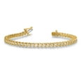 thumbnail image 4 of Real 14kt Yellow Gold VS Diamond Tennis Chain Bracelet; 7 inch; for Adults and Teens; for Women and Men, 4 of 4