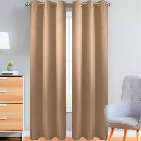 thermal blackout insulated grommet curtains bedroom lined blocking basics beige panels total inch light dialog displays option button additional opens