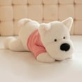 thumbnail image 6 of 30-90cm Kawaii Cartoon Costume Giant West Highland Plush Doll Pillow High Quality Hoodie Dog Animal Stuffed Home Decor Warm Hug, 6 of 8