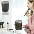 thumbnail image 1 of Fiudx Limpiador de Brochas de Maquillaje, Herramienta de Limpieza Automática, Universal para Todo Tipo de Brochas, Fácil de Usar, Ideal para Dormitorio, Baño, Viajes, Gran Regalo para Novias, Tamaño, 1 of 6