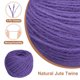 thumbnail image 3 of Uxcell Cuerda de Yute Natural de 50 Metros, Cuerda de Yute de 3 mm, Cuerda de Yute para Manualidades, Envoltura de Regalos, Decoración, Empaque, Jardinería, Soporte para Plantas, Morado, 3 of 6