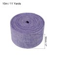 thumbnail image 2 of Uxcell 2 Inch x 11 Yards Jute Crafts Party Wrapping Decoration Burlap Fabric Ribbon Purple, 2 of 6