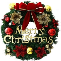 12" Christmas Wreath,Christmas Wreaths for Front Door,Artificial Winter Christmas Red Wreath,Christmas Wreaths Clearance,Christmas Decorations Outdoor,Wreaths for Winter Holiday