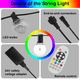 thumbnail image 3 of Cadena de luces LED Malubero RGB 15 bombillas 29 Pies, 3 of 3
