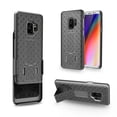 thumbnail image 4 of Galaxy S9 Holster Case Belt Clip w Tempered Glass Screen Protector - Swivel Cover Kickstand, 5D Touch Curved Edge Full Cover for Samsung Galaxy S9, 4 of 11