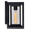 thumbnail image 4 of CWI Lighting Mulvane 1 Light Black Outdoor Wall Light, 4 of 4