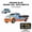 Blue, variant on Mini RC Truck,1:64 Scale Car,Remote Control Car with Lights, 2.4Ghz Rc Truck with Trailer,Speed/Steering Adjustable