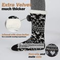 thumbnail image 5 of Calcetines Zapatillas de mujer Calcetines de zapatilla de casa antideslizantes gruesos Niña Invierno Cálido regalo de Navidad, 5 of 5