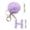 H_New#1078, variant on 26 Letter Purple Velvet Ball Pendant Keychain, Personalized Initial Backpack Charm, Small Holiday Gift, Soft Plush Accessory for Bags