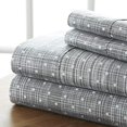 thumbnail image 2 of Linen Market 4 Piece Sheet Set Patterned, Full, Polkadot Gray, 2 of 10