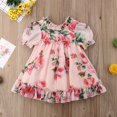 thumbnail image 4 of Nouveau-né Enfants Bébé Filles Fleur Fête Concours Tulle Robe Formelle Vêtements, 4 of 5