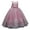 A, variant on Girls' Dresses Kids Wedding Bridesmaid Pageant Formal Long Maxi Gown Sequin Bowknot Puffy Tulle Dresses Baby Girl Dress Hot Pink 130