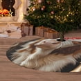 thumbnail image 6 of Lsque Rustic Cow Butterflies Champagne Print Christmas Tree Skirt, Tree Skirt with Ties or Velcro, Perfect for Holiday Decorations, Halloween, and New Year-36", 6 of 7