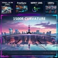thumbnail image 2 of Z-EDGE 27 Inch 180Hz Curved Gaming Monitor, FHD 1080P VA Display, 1ms MPRT, AMD FreeSync, HDR Support, VESA Mount Compatible, 2 of 11