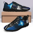 thumbnail image 4 of Dobermann Police Dog Thin Blue Line Christian Cross Running Shoes Sneakers Mesh Black Size 13, 4 of 5