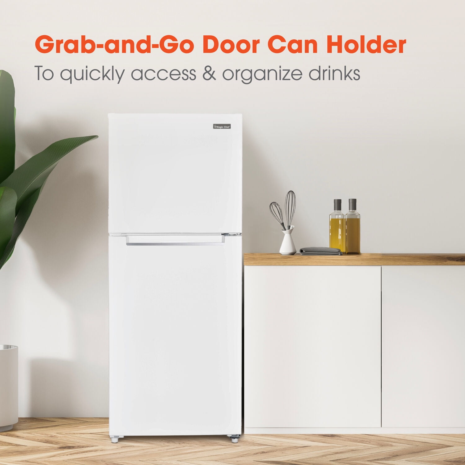 Magic Chef 10.1-cu. ft. Refrigerator with Top Freezer in White