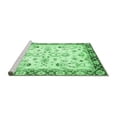 thumbnail image 2 of Ahgly Company Machine Washable Indoor Square Oriental Emerald Green Traditional Area Rugs, 7' Square, 2 of 4