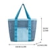 thumbnail image 2 of Bolso de Playa de Nailon Suave, Molduras, Bolsillos, Protectores Solares, Ropa y Refrigerantes, Plegable, Ideal Piscina y Verano, 33 X 32 X 11 Cm., 2 of 2