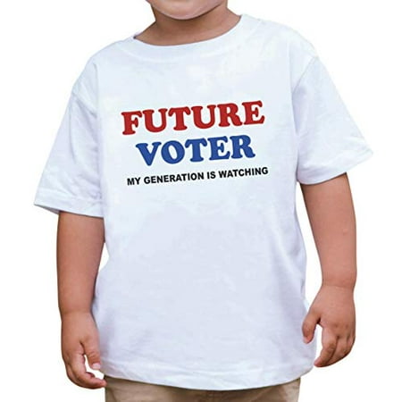

7 ate 9 Apparel Take A Stand Tees Future Voter Political White T-Shirt 3T
