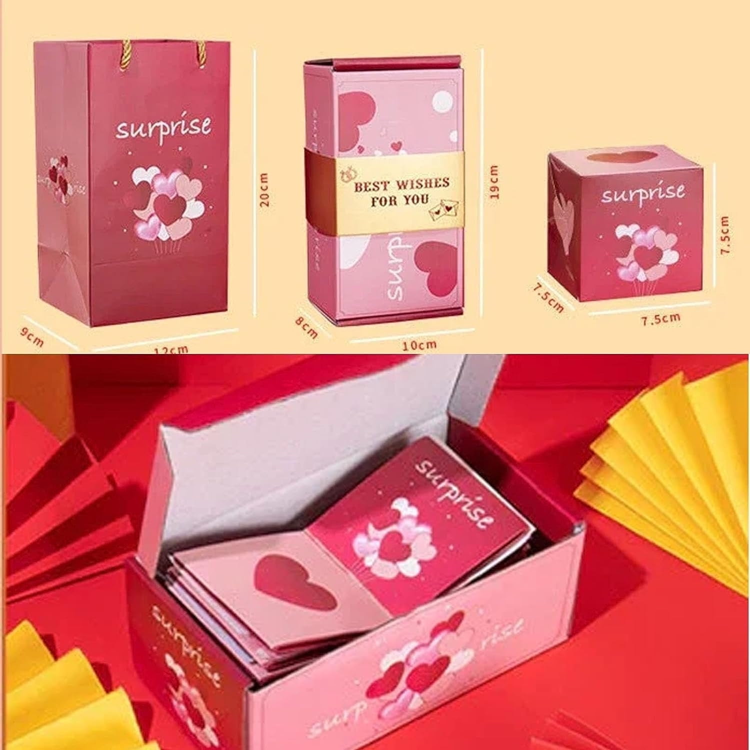Magic Flying Gift Box ,Surprise Gift Box Explosion for Money