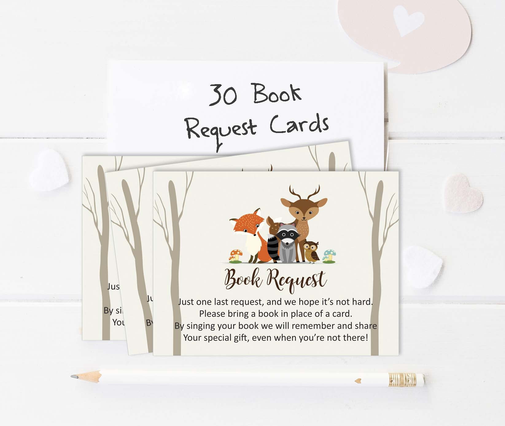 Inkdotpot 30Jungle Animals Gender Neutral Baby Shower Book Request Cards Bring A Book Instead Of A Card Baby Shower Invitations Inserts Games
