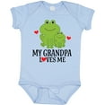 thumbnail image 3 of Inktastic Grandpa Loves Me Frog Boys or Girls Baby Bodysuit, 3 of 5