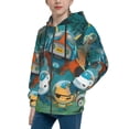 thumbnail image 2 of The Octonauts Youth Sweatshirt 3D Printed Hoodie Activewear Teenager Winter Full-Zip Drawstring Jacket Coats Active Pullover Hooded Blouse For Boys Girls Small, 2 of 8