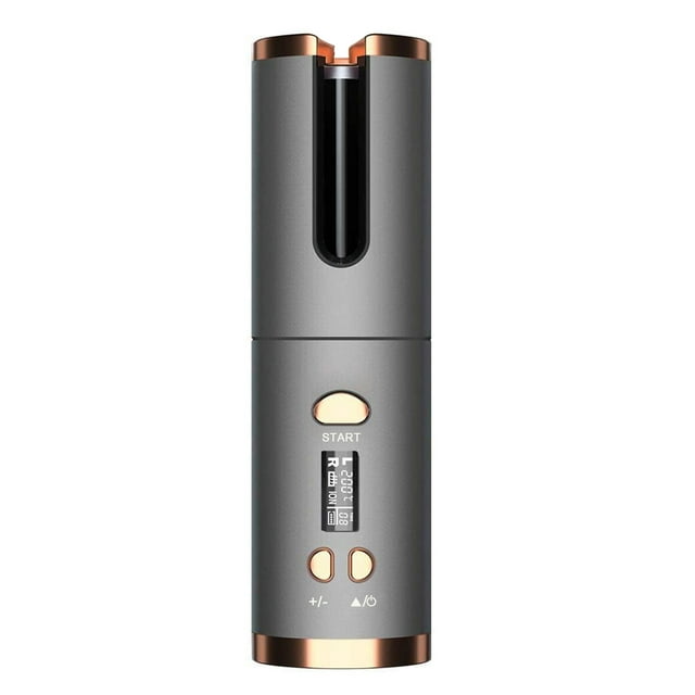 Yeacher Fer à Friser Automatique USB Portable Sans Fil Rechargeable à Rotation Automatique en Céramique Chauffage Rapide Outils de Coiffage