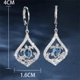 thumbnail image 3 of YYKihy 2024 Ne Tyle Sea Blue Water Drop Turtle Earrings Personality Versatile Earrings For Gi Ft, 3 of 4