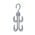 thumbnail image 1 of 8-Hooks Rotatable Eight-claw Hook Storage Rack Eight-claw Hook Lightweight Clothes Organizer Holder Space-saving Bedroom Finishing Shelf Gray, 1 of 7