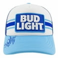 thumbnail image 2 of ODD SOX Bud Light Patches Trucker Hat – Blue and White Mesh Snapback Cap for Men & Women – Classic, 2 of 6