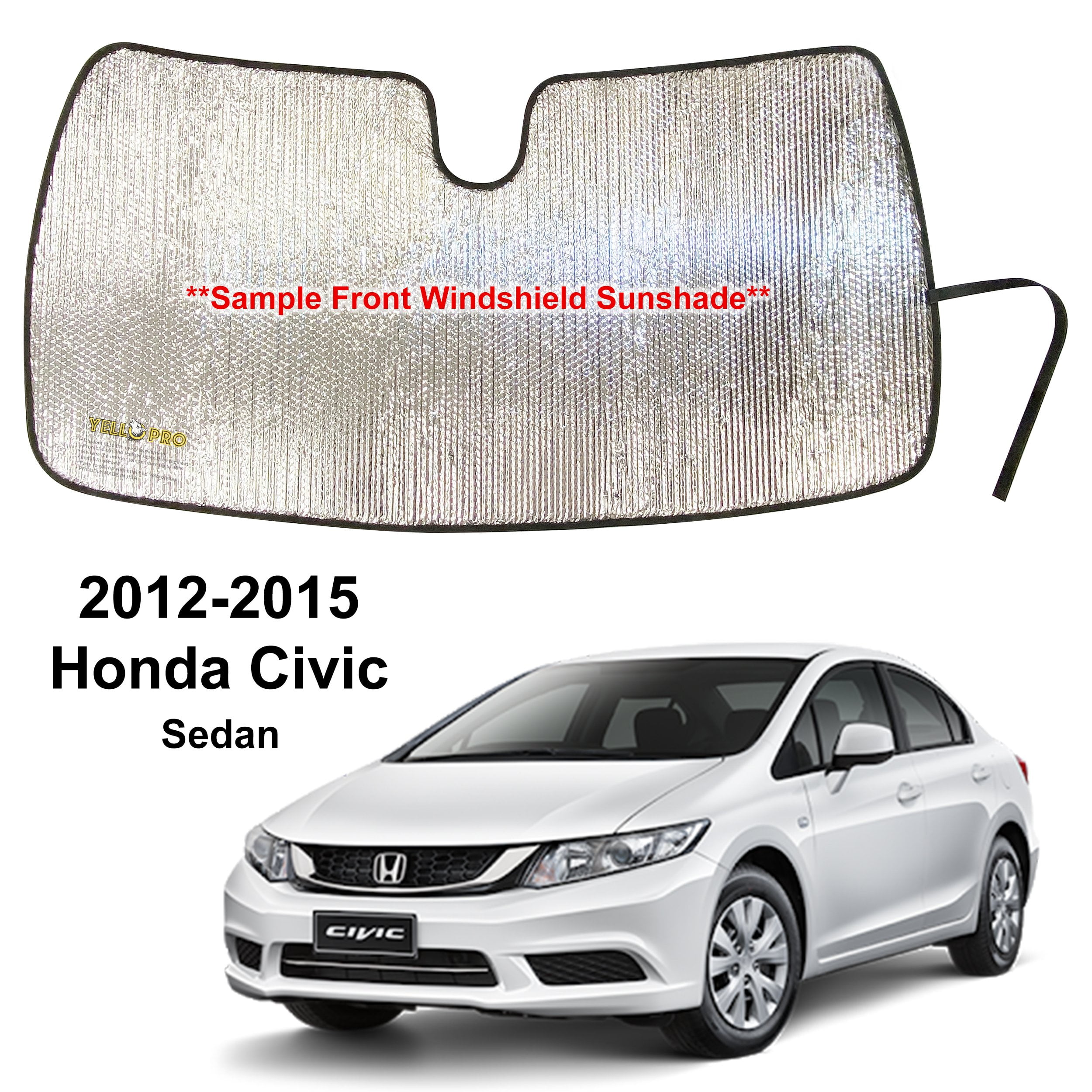 Front Windshield Sunshade for 20122015 Honda Civic Sedan