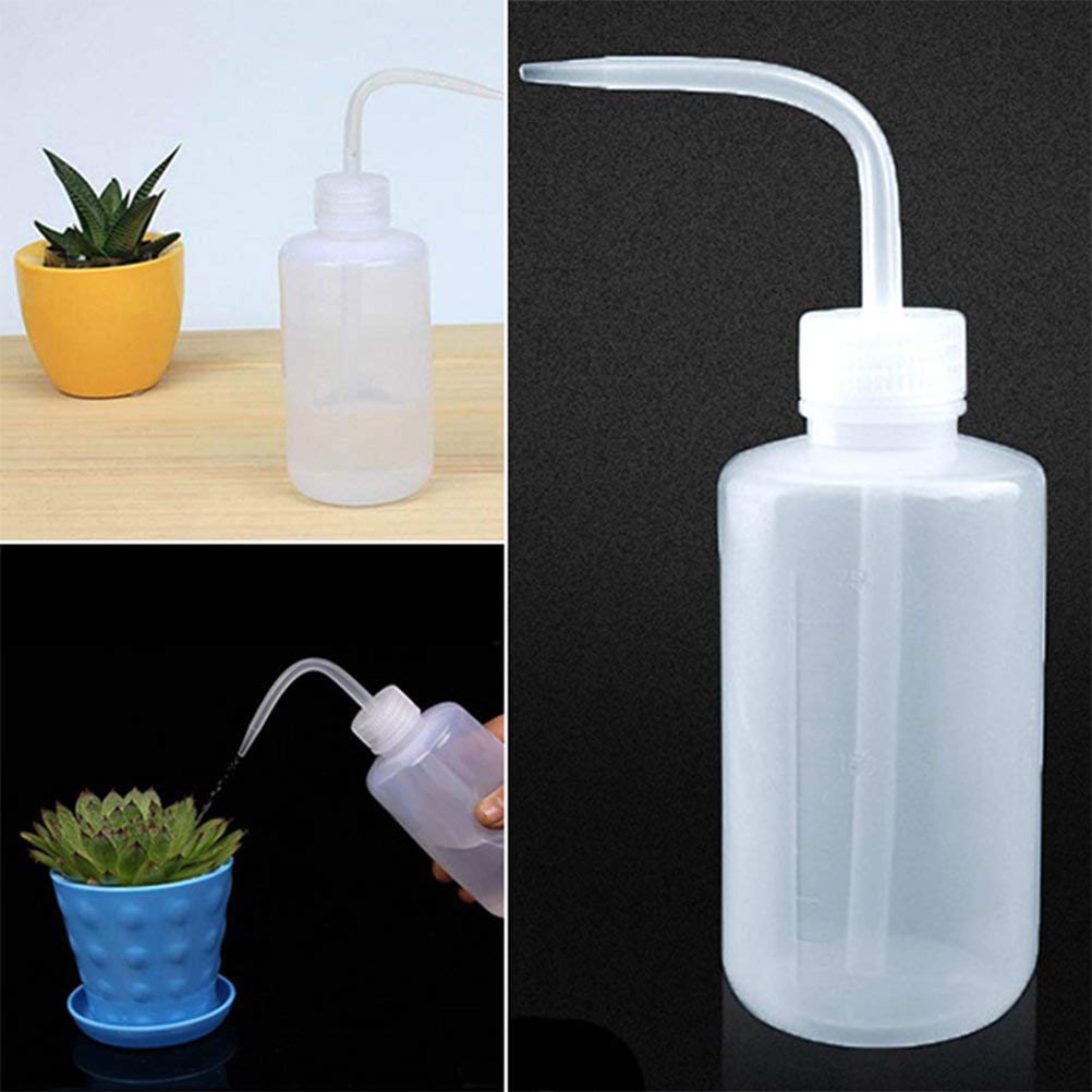 250/500ML Succulent Plant Watering Plastic Cans Bend Mouth Squirt Squeeze Bottle 